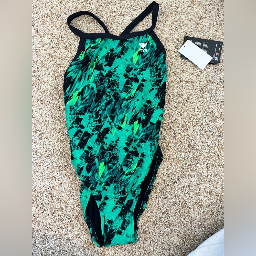TYR One piece Dark Green Women’s Swimsuit - NEVER WORN